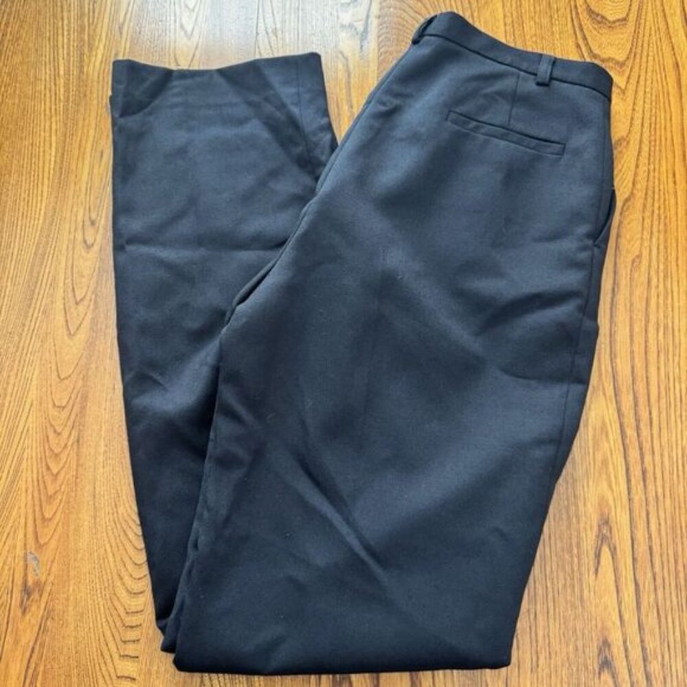 Pendleton Black Classic Pleated Virgin Wool Lined Slacks Women's Size 8